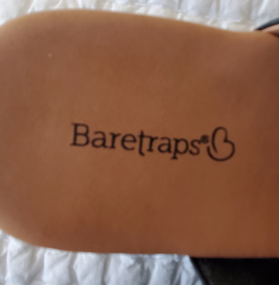 Baretraps Black Leather Women's Sandals - Picture 2 of 4